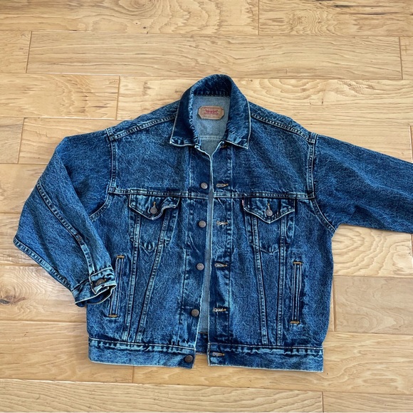 Vintage Levi’s Acid Wash Denim Trucker Jacket Medium Wash Size Men’s Medium - Picture 1 of 7